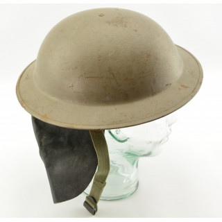 Complete 1950s Dutch Brodie-Style Civil Defense Helmet by Verblifa