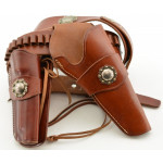 Beautiful 45 Cal Triple K Holster Cowboy 2 Gun Rig 110-XL Belt  5 ??" S
