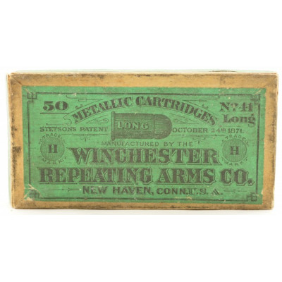 Scarce Early Winchester 41 Long Rim Fire Ammo 42 Rds