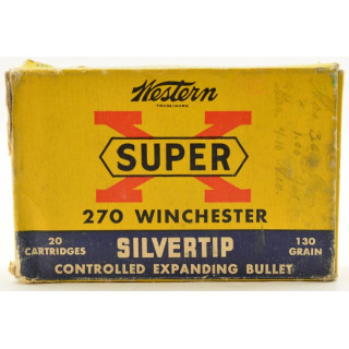 Vintage Western Super X Silvertip 270 Win 130 Grain 17 Rounds