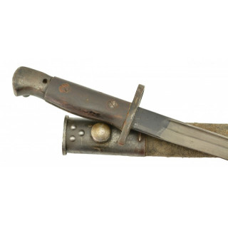 WW2 Lee Enfield No 4 Mk II SMLE Long Branch Canadian Parkerized Bayonet  Scabbard