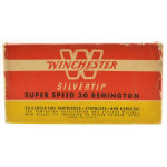 Full Box Winchester 30 Rem Ammo Super Speed Silvertip 20 Rounds W30R2