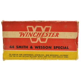 Vintage Winchester 44 S&W Special Lead bullet Full Box 50 Rounds