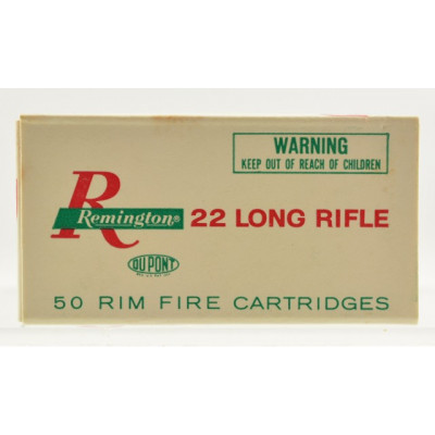 Late 1960's Remington Pistol Match 22 LR Ammo Unlisted End Flap