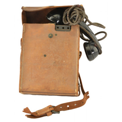 WW2 U.S. Army Field Telephone Leather case