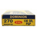 Dominion 270 Winchester Ammo Full Box 130 Grain PSP
