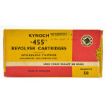 Kynoch .455" Webley Revolver Cartridges 50 Rnds