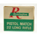 Late 1960's Remington Pistol Match 22 LR Ammo Unlisted End Flap