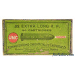 Excellent Sealed! Box 32 Extra Long Rim Fire Black Powder Ammunition - Rare Box