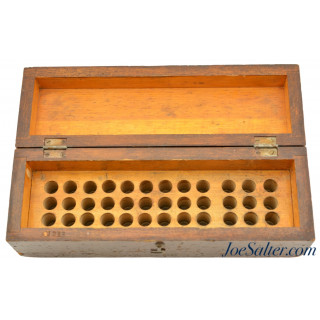 Antique Wooden Ammo Range Box 36 Round Capacity