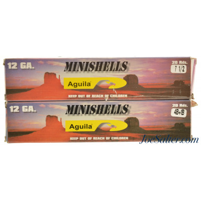 Aguila Minishell 12 Gauge 1.75" 5-8 oz 4B+1B/7 1/2 Shot 39 Rounds