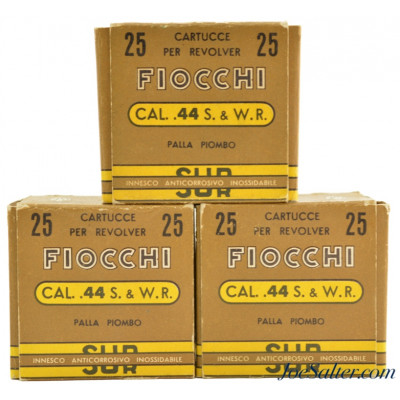 Fiocchi Cal. .44 S&W Russian Revolver Ammunition 75 Rounds. 