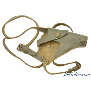 Interesting WWII Italian Military Shoulder Holster M1934/35 Pistol Modified