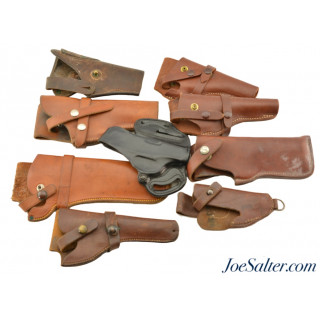 Lot of Assorted Leather Holsters 9 Pieces