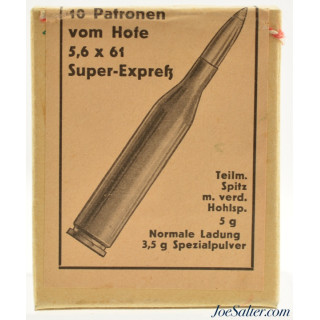 Sealed Gehman 5.6x61 vom Hofe Super Express 10 rounds 
