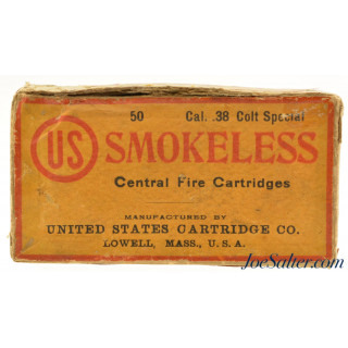 US Cartridge Co. Lowell, Mass Full Box 38 Colt Special 50 Rds Ammunition