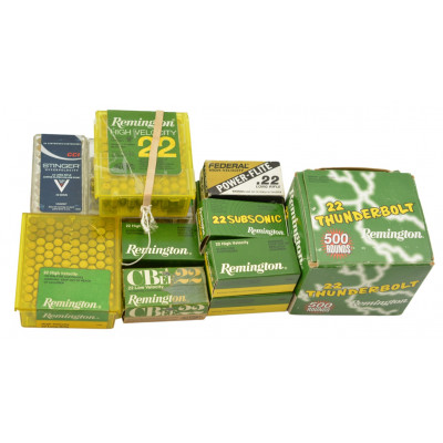 Lot of 22LR/SH Ammunition (1000+)