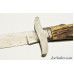 Folding Bowie Knife E.C.W. Stag Grip 