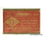 Full Box Dominion 577 Snider Black Powder Ammunition Ten Rounds