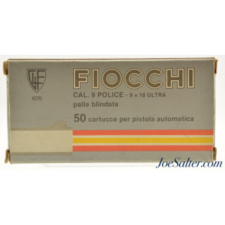 9x18 Ultra Police Ammunition by Fiocchi 50 Rounds