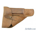 WWII German Walther Model PP Brown Leather Holster