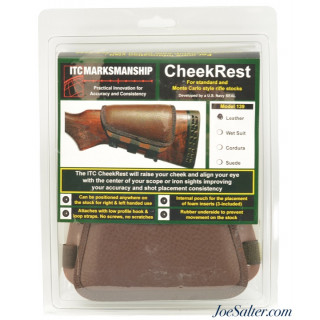  ITC Marksmanship leather Cheek Rest for standard or Monte Carlo stock