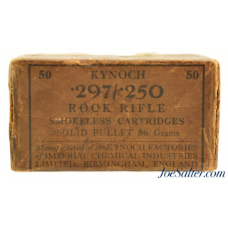 Kynoch 297/250 Rook Rifle Ammunition Full Box 50 Rounds