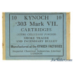 Sealed Kynoch 10 Round Packet 303 Mark VII Tracer Ammo 