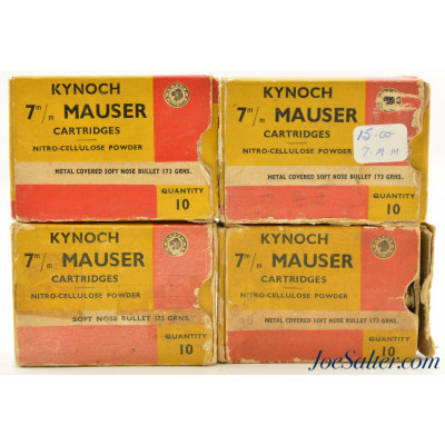 Vintage Kynoch 7mm Mauser 173gr. SN 35rnds