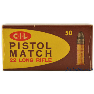 CIL 22LR Pistol Match Ammo 1957-1960