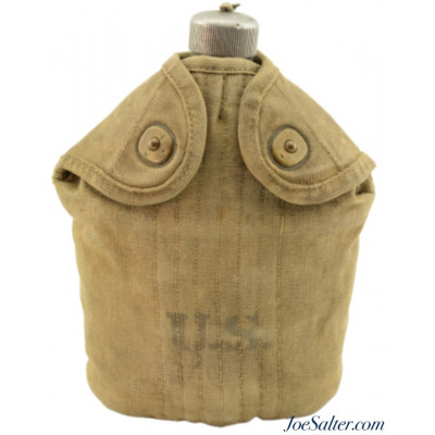 WWI US Military M1910 Canteen/Cup and Cover 1918