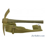 WWII US Army M1910 Pick and Mattock Set w/Canvas Carrier 1944