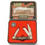 Excellent Schrade 100th Anniversary Old Timer Knife Tin Model 34OT 200