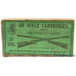Early Dogs Head UMC 38 Long RF Cross Rifle Picture Box 50 Rds Ammo