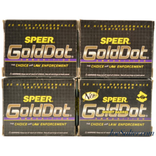 Speer GolDot 9mm Luger+P 124gr. GDHP 80 Rounds