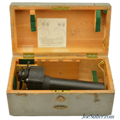 WWII Canadian Kodak Gun Sighting Telescope 7x50 W/Case HMCS Iroquois