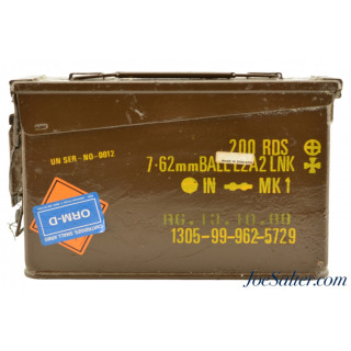 British Sealed Ammo Can 7.62mm Ball L2A2 LNK 200rds Ammo