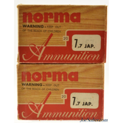 Norma 7.7 Jap Ammunition 180 Grain Pointed Soft Point 35 Rounds