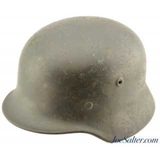 Original WWII German M40 Helmet Q68 44-45 Excellent Condition