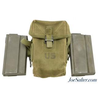 Vietnam M-14 Pouch Small Arms Ammunition/ 2 BRW S-I Magazines 