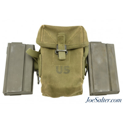 Vietnam M-14 Pouch Small Arms Ammunition/ 2 BRW S-I Magazines 