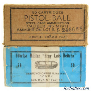 WWII .45 Military Ball Ammo 100rnds