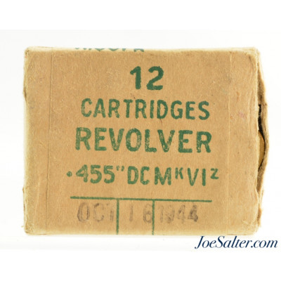  Full and Sealed! Packet WWII Canadian 455 Mk 6 Revolver Ammo 12 Rds