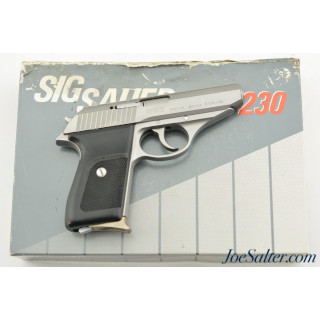 Boxed West German Made Sig P230 SL Pistol Stainless 380 ACP 2 Magazines