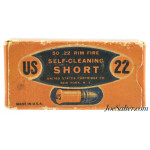 US Cartridge Company 22 Short RF Self-Cleaning Ammo Full Box 1928 Issue