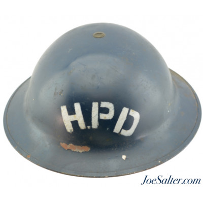 WWII Canadian Halifax Nova Scotia Police Mk2 Helmet 