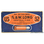 Excellent Sealed Box! US Cartridge Co. 32 S&W Long Ammo Lowell Mass