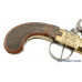 Belgian All Brass Percussion Pistol With Snap Bayonet