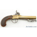 Belgian All Brass Percussion Pistol With Snap Bayonet