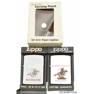 Winchester Zippo Lighters with Carrying Pouch